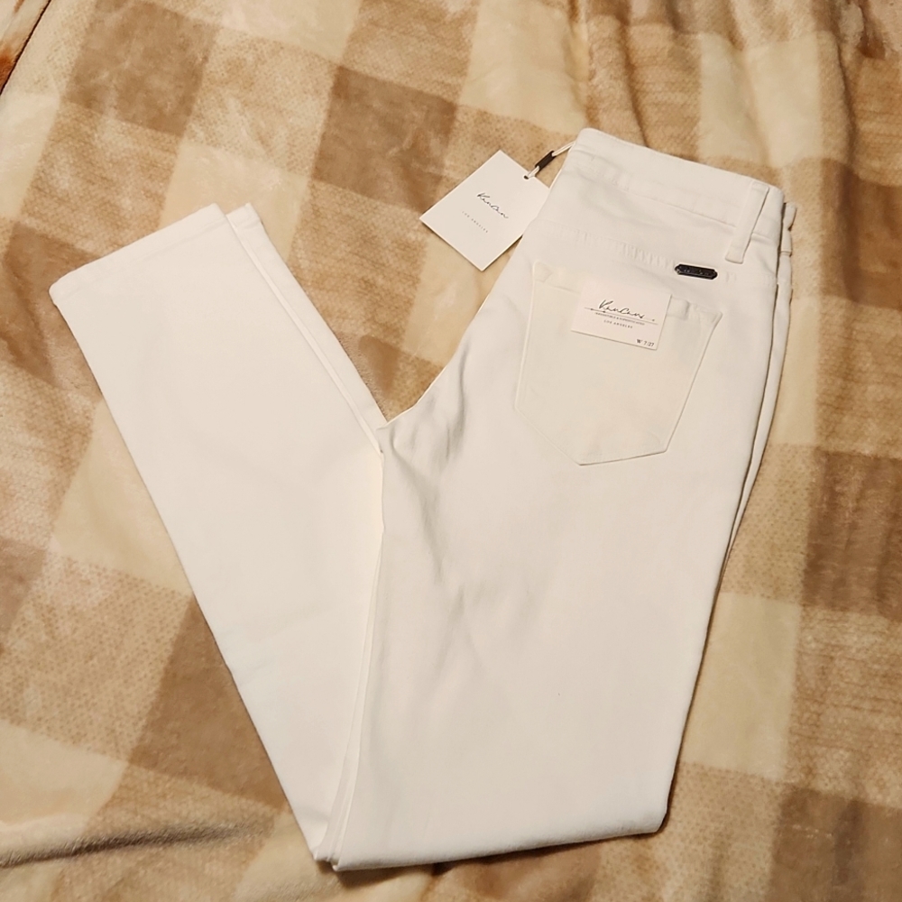 KanCan 7×27 white jeans